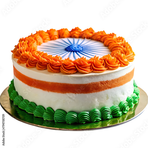 Indian flag cake transparent background