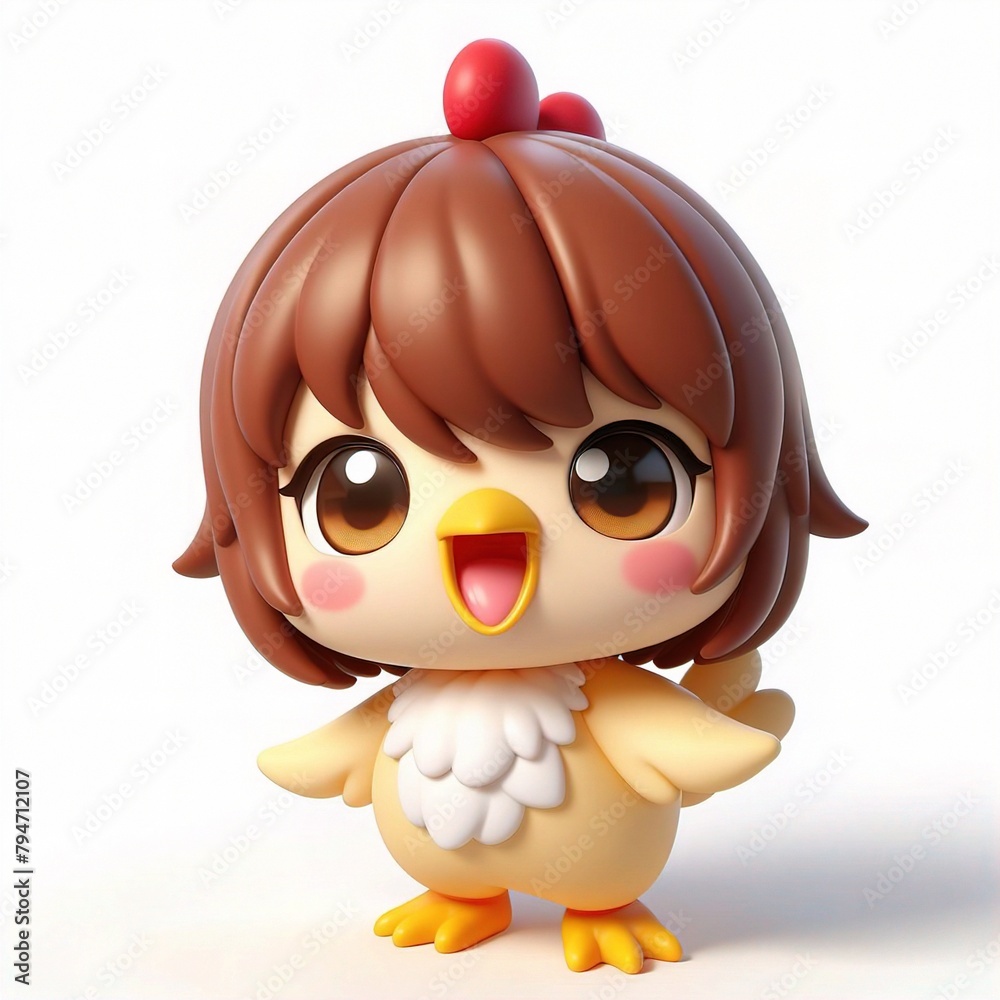 3D chicken chibi 3D chicken chibi