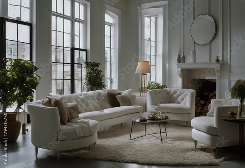 cottage lounge room decor sofa living interior improvement room decor style modern furniture white country house Elegant home design