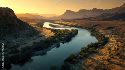 A stunning river located in the southern part of Africa photo