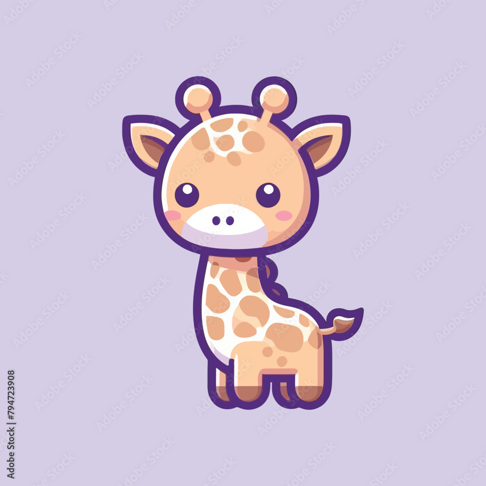 Giraffe vector illustration icon Giraffe vector illustration icon