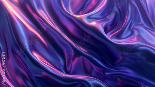 A fluid abstract image showcasing a silk fabric texture with a mesmerizing play of light and color.