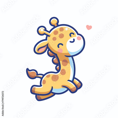 Giraffe vector illustration icon