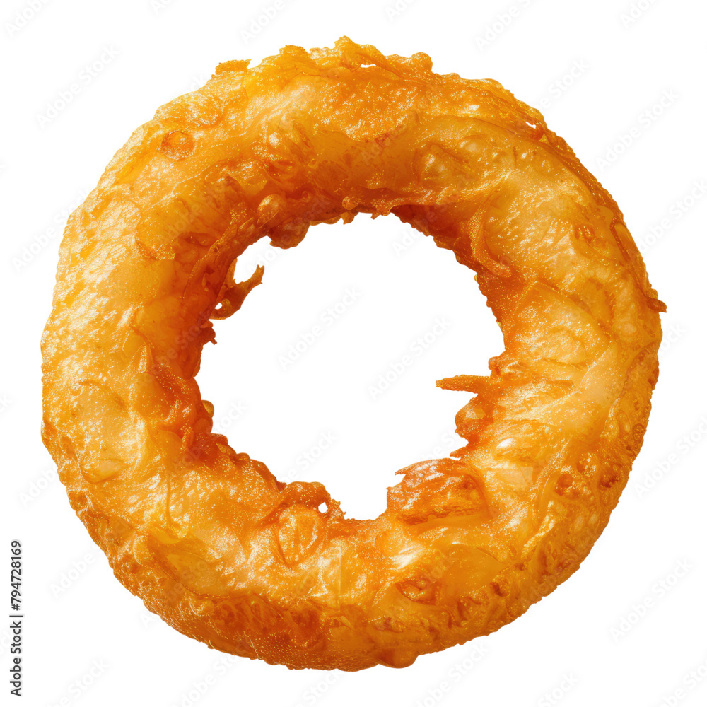 Crispy deep fried onion isolated on transparent background Crispy deep fried onion isolated on transparent background