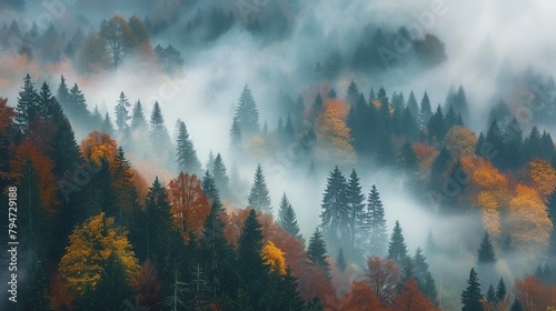 Ethereal Autumn Mist: A Magical Journey through Germany's Black Forest