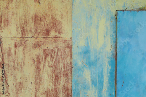 Iron, rusty texture.