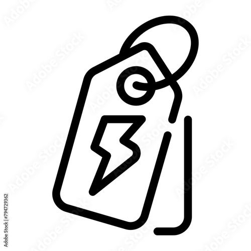 price tag Line Icon