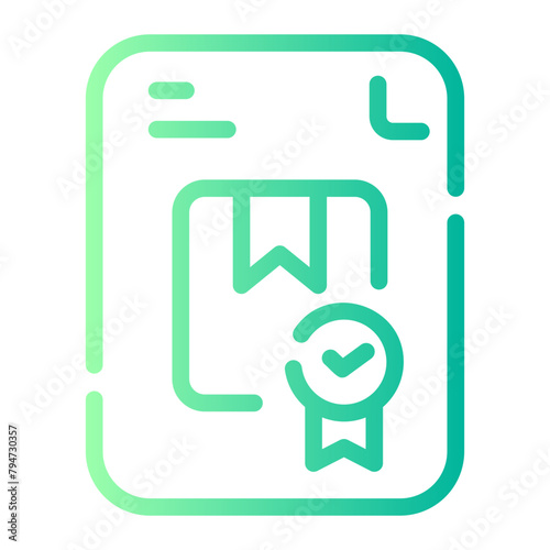 guaranty Line Gradient Icon