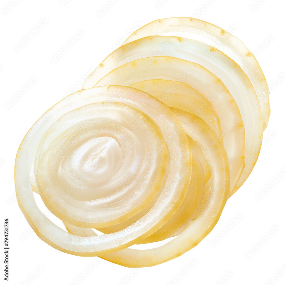 Onion slice isolated on transparent background Onion slice isolated on transparent background