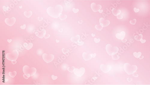 ラブリーなハートの背景