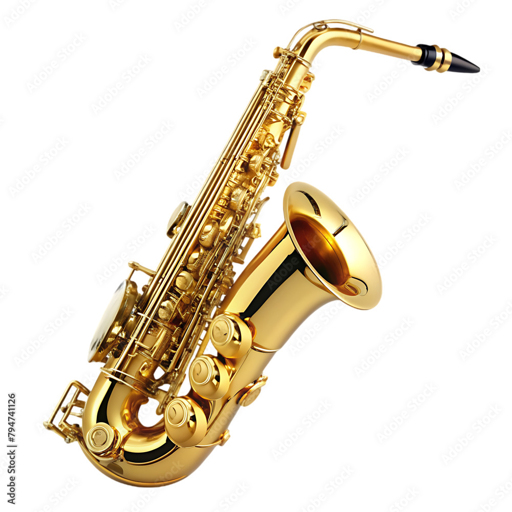 Fototapeta premium saxophone transparent background