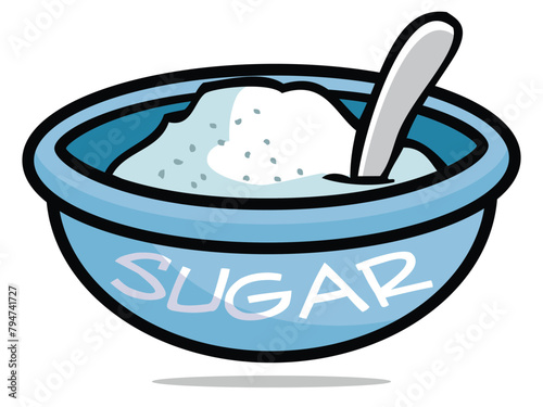 sugar realistic product ingredients for cuisine gourmet kitchen items for preparing food decent vector