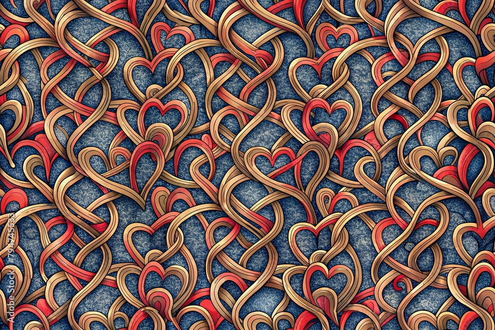 seamless love shape pattern seamless love shape pattern