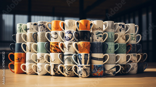 cup of coffee on the table