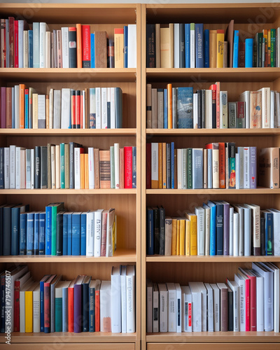 shelves with books