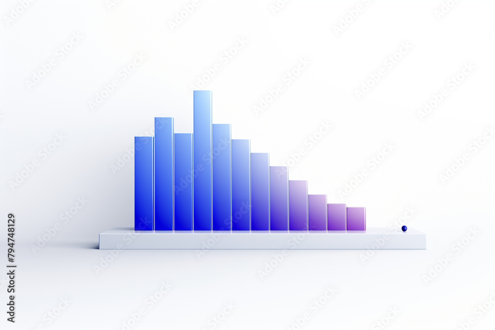 Fototapeta premium business graph with arrow