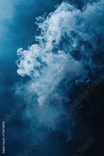 Blue cloth backdrop for photography, water color, painted, blur background