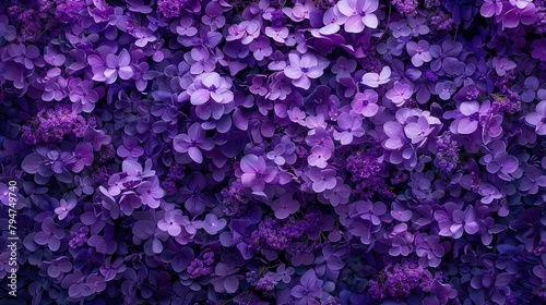 Bright purple flower wall © 2rogan