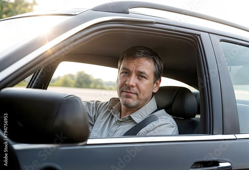 Family Vacation Dad Tests New Car on City Road Trip
