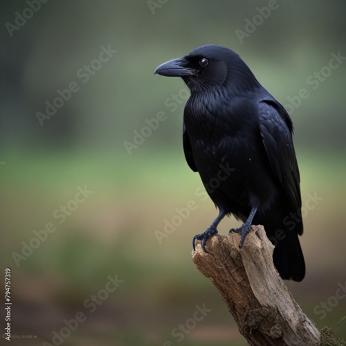 crow on the ground