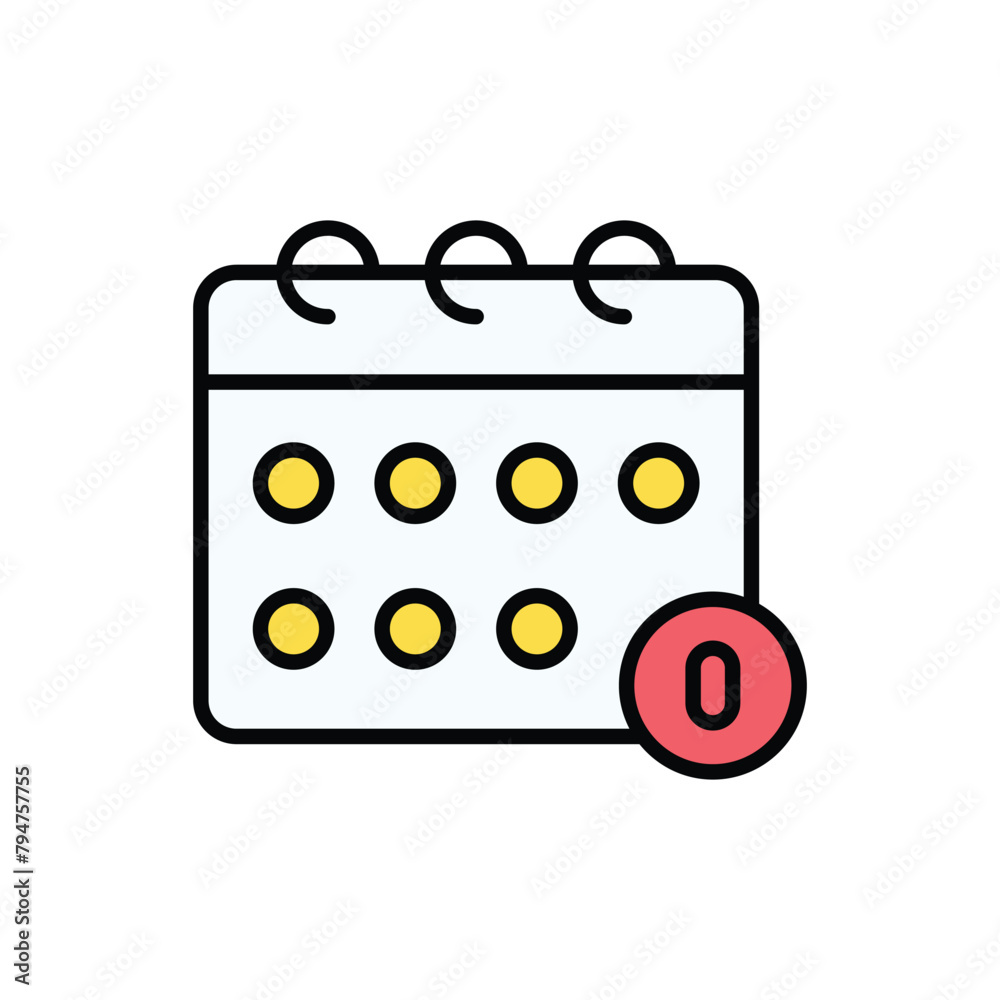 Calendar icon design with white background stock illustration Calendar icon design with white background stock illustration