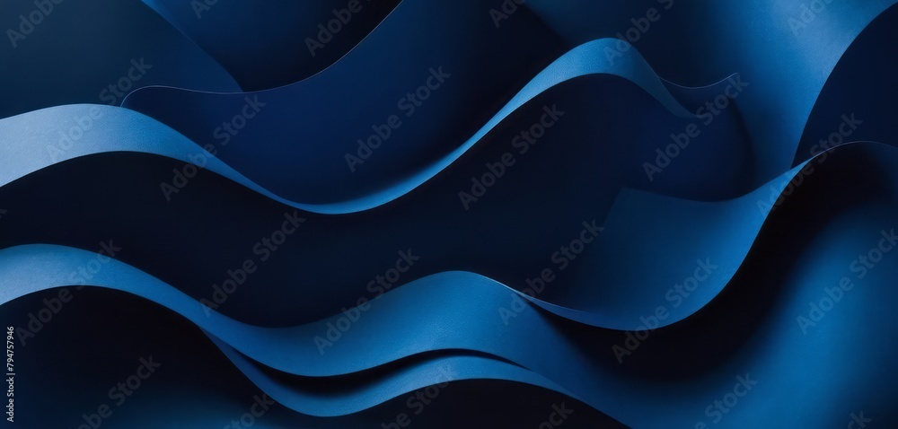 Ethereal Solitude: Drifting Along Navy Blue Wave Emotion Ethereal Solitude: Drifting Along Navy Blue Wave Emotion