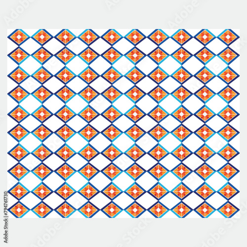 Flat design colorful geometric pattern