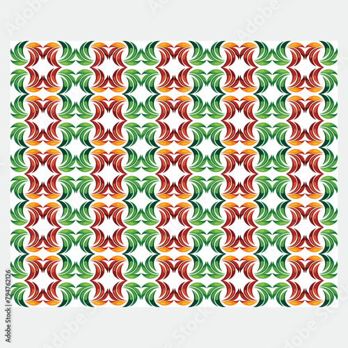 Flat design colorful geometric pattern