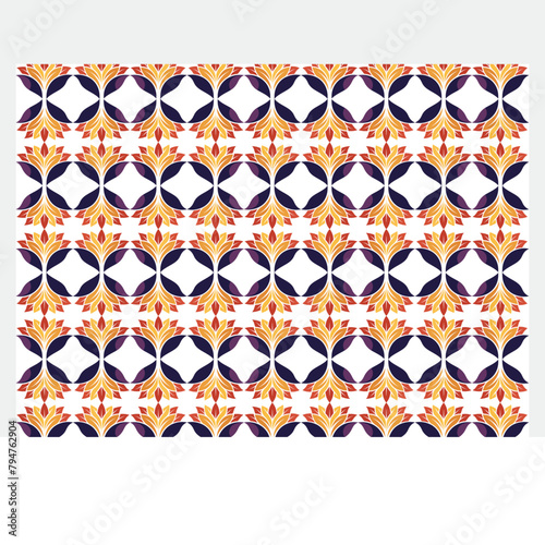 Flat design colorful geometric pattern