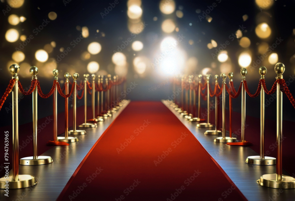 'event gala movie ceremony ropes golden Red stanchions awards premiere ...