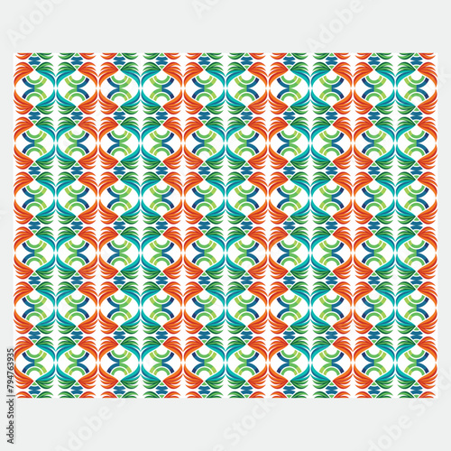 Flat design colorful geometric pattern