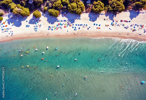 'view Aerial Beach Turkey Belcekiz Oludeniz Background Pattern Abstract People Water Summer Travel Nature Sea Green Blue Sand Shapes Beautiful Natural Drone Mediterranean Turquoise' photo