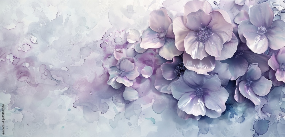 Abstract background, Floral background. Watercolor floral background