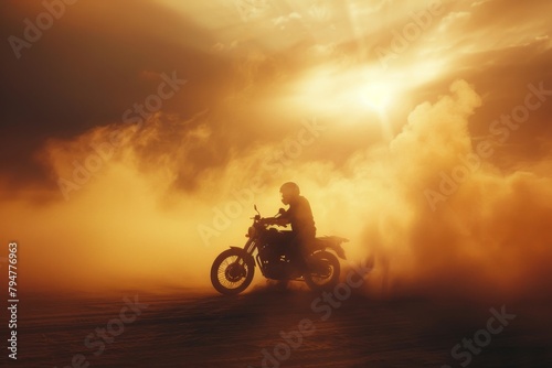 motorbike in the desert © Syahrul
