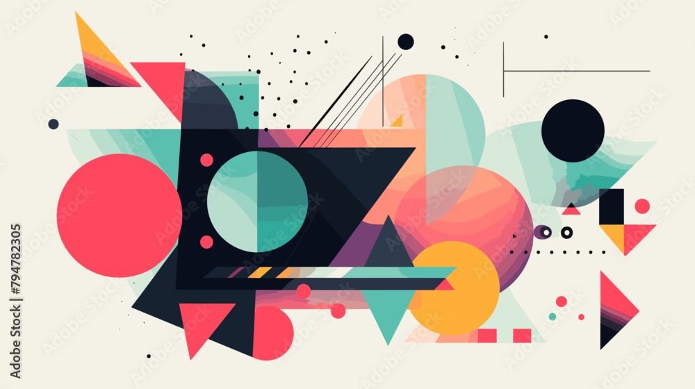 Obraz premium Concept vector illustration of presentation background.