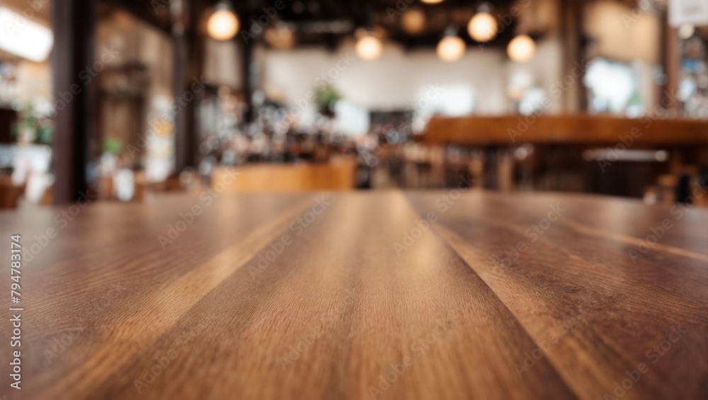 Empty wooden table with blurred background It's a bar counter. inside restaurant Blurred background. Wood with blurry bar background. Great for creating banners and customizing images. Empty wooden table with blurred background It's a bar counter. inside restaurant Blurred background. Wood with blurry bar background. Great for creating banners and customizing images.