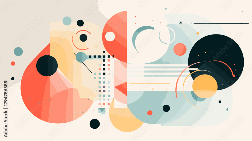 Obraz premium Concept vector illustration of presentation background.