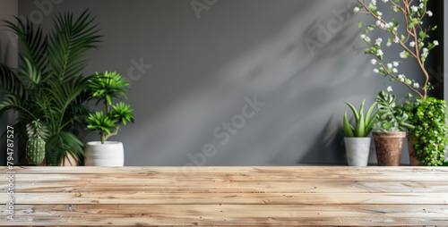 A vase of flowers sits on a wooden table with a bowl of fruit by AI generated image