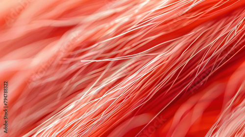 high-quality close-up photo of the structure of muscle fibers photo