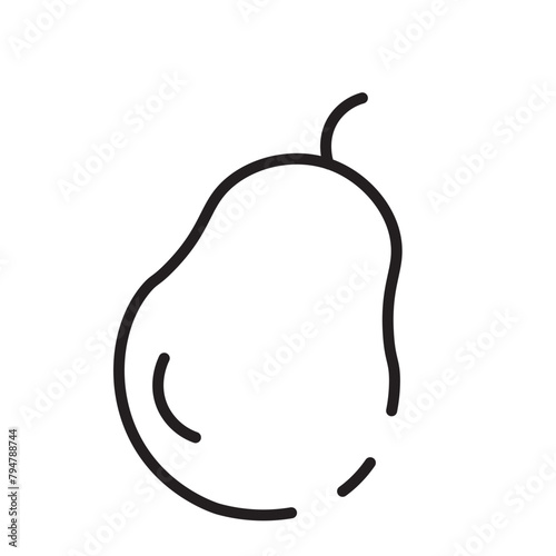 Calabash Vegetable Food Line Icon