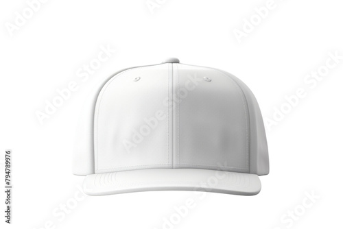 White baseball cap isolated on white background