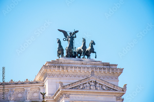 The Quadriga of Freedom Rome, Italy photo