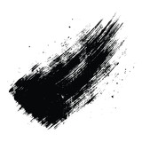 Grunge Black brush stroke isolated on background. Paint brush stroke vector for ink paint, grunge design element, watercolor design, dirty texture. Trendy brush stroke, vector illustration