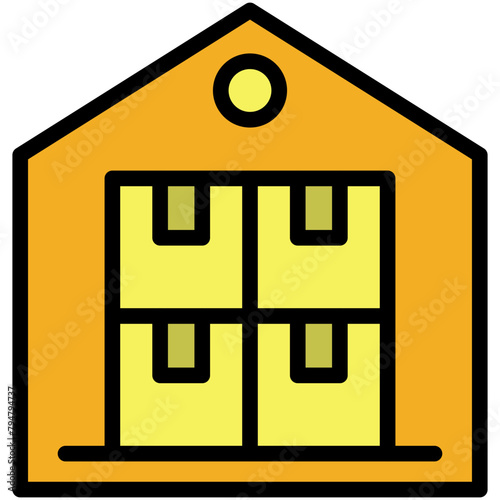 distributor filled line icon