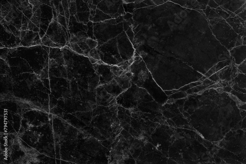 Black grey marble texture background in natural pattern with high resolution, tiles luxury stone floor seamless glitter for interior and exterior. © Nattha99