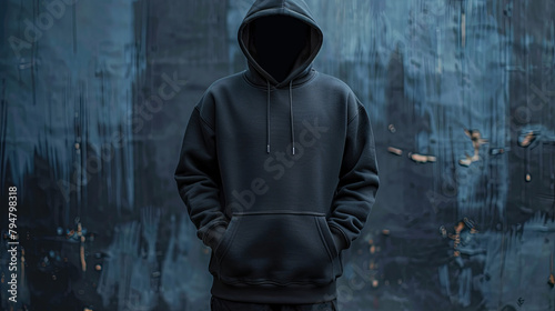 black hoodie mockup