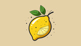 A handdrawn illustration of a lemon with the caption lemon juice a natural stain remover