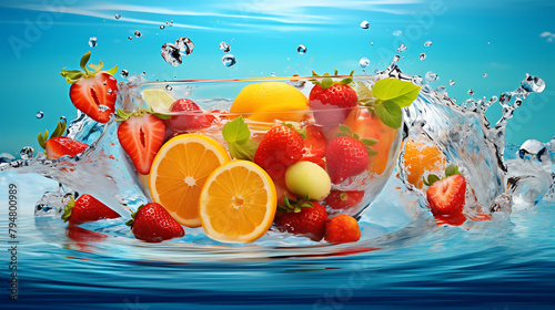 fruit in water