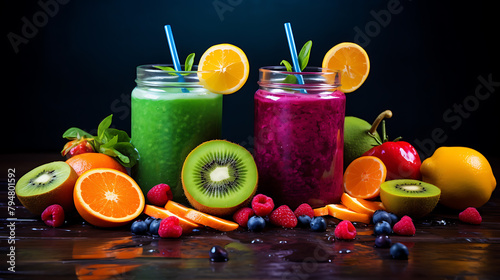  Vibrantly colored detox vegan juice smoothie drinks