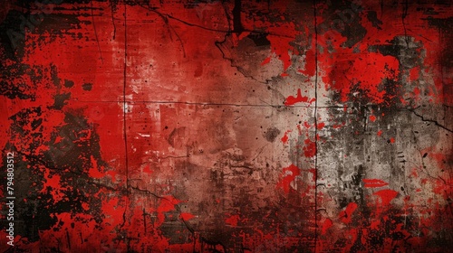 Red grunge background for text